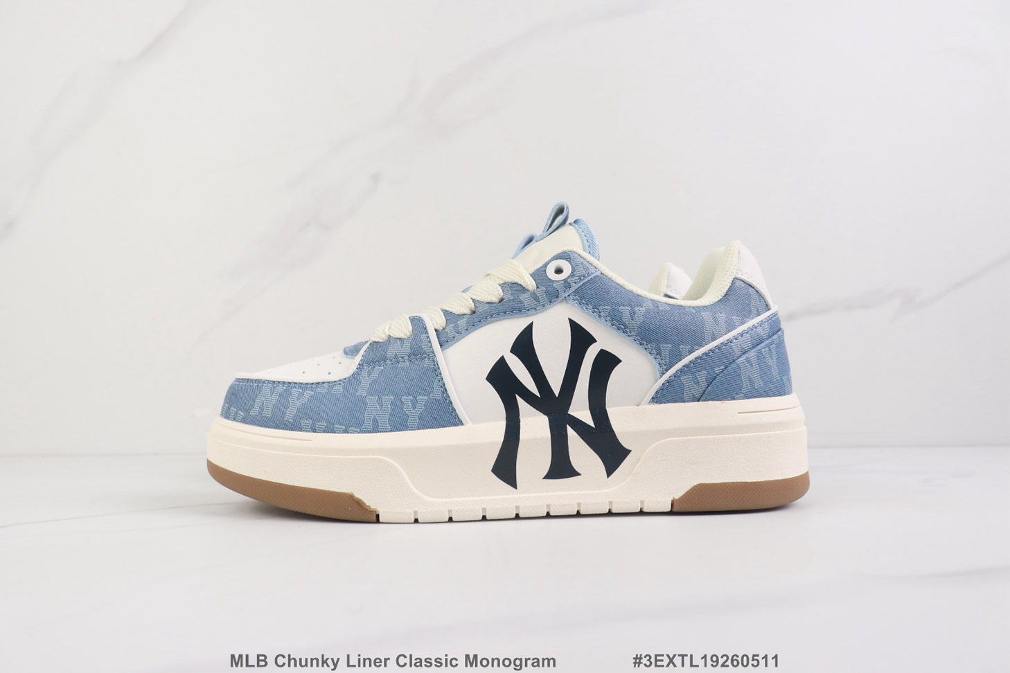 MLB チャンキーライナー クラシック・モノグラム デニムブルー shoes298 - 画像 (4)