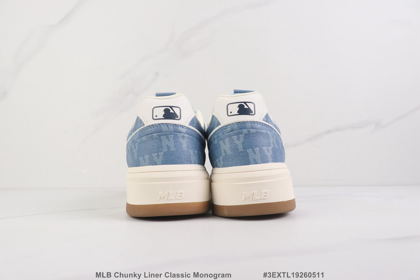 MLB チャンキーライナー クラシック・モノグラム デニムブルー shoes298 - 画像 (5)