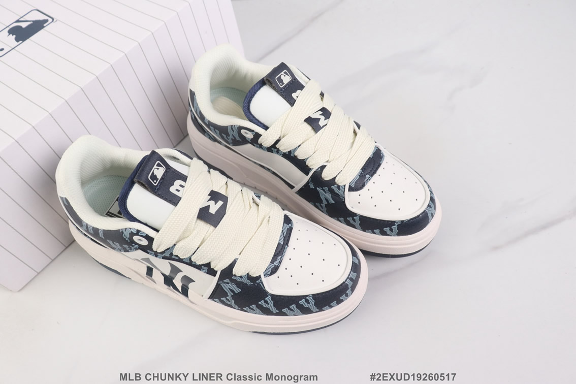 MLB チャンキーライナー クラシック・モノグラム ダークネイビー shoes299 - 画像 (2)