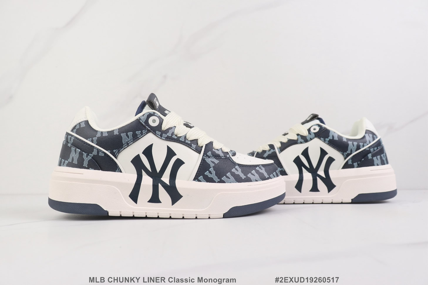 MLB チャンキーライナー クラシック・モノグラム ダークネイビー shoes299 - 画像 (3)
