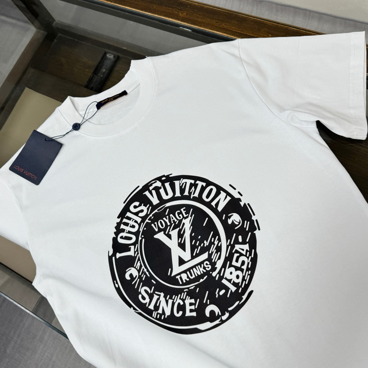 ルイ・ヴィトン ヴォヤージュ トランクス コットン Tシャツ ホワイト FS186 - 画像 (2)
