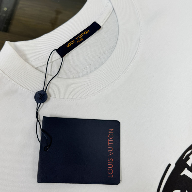 ルイ・ヴィトン ヴォヤージュ トランクス コットン Tシャツ ホワイト FS186 - 画像 (3)