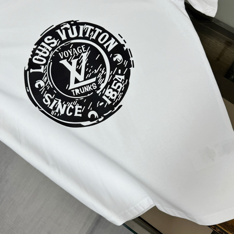 ルイ・ヴィトン ヴォヤージュ トランクス コットン Tシャツ ホワイト FS186 - 画像 (6)