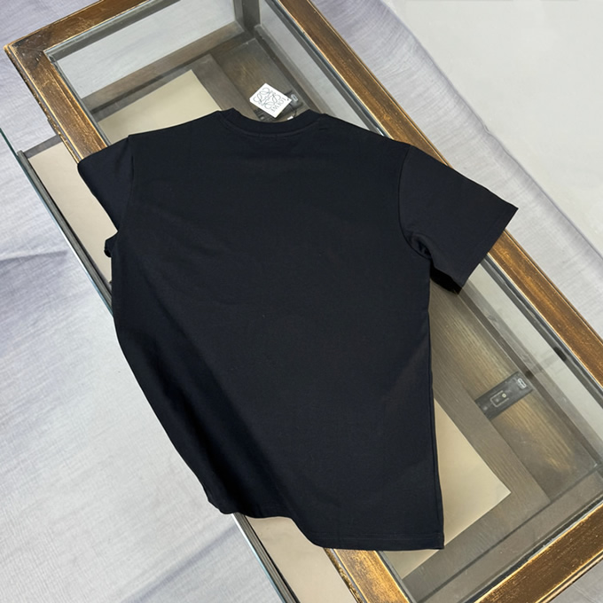 ロエベ アナグラム グラフィック コットン Tシャツ ブラック FS191 - 画像 (8)