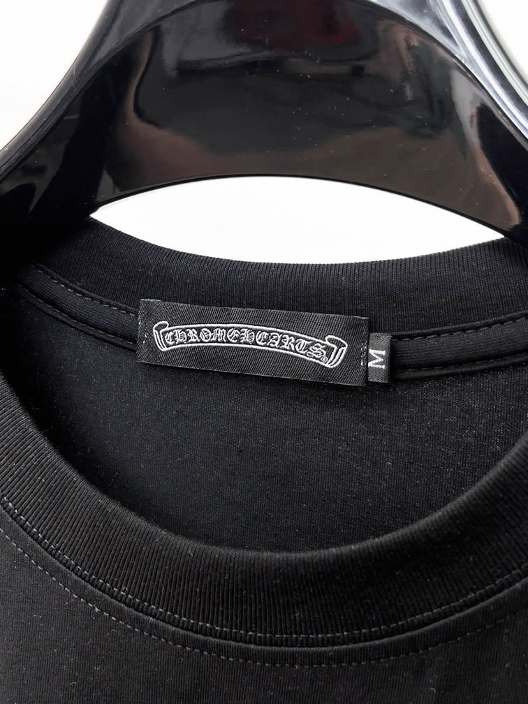 クロムハーツ トリプルクロスパッチ コットン Tシャツ ブラック FS201 - 画像 (11)