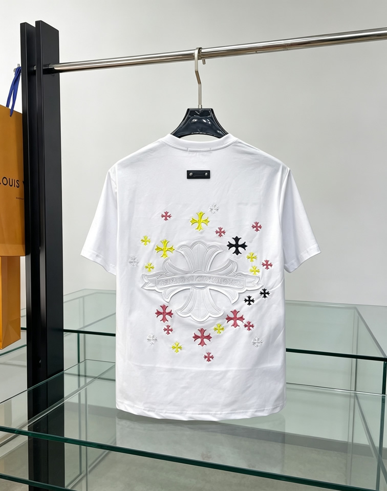 クロムハーツ マルチクロスパッチ ポケット Tシャツ ホワイト FS202 - 画像 (2)