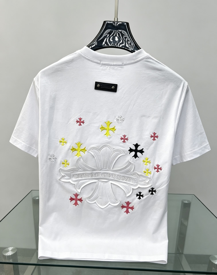 クロムハーツ マルチクロスパッチ ポケット Tシャツ ホワイト FS202 - 画像 (3)