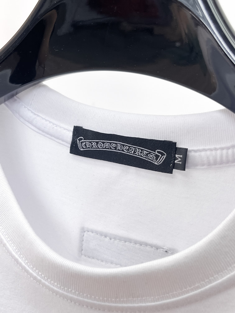 クロムハーツ マルチクロスパッチ ポケット Tシャツ ホワイト FS202 - 画像 (10)