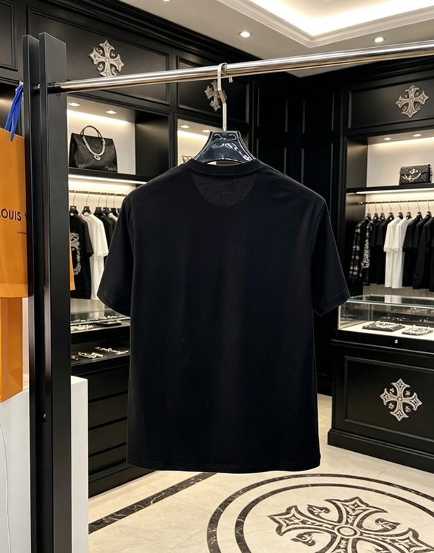クロムハーツ マルチクロスパッチ コットン Tシャツ ブラック FS232 - 画像 (2)