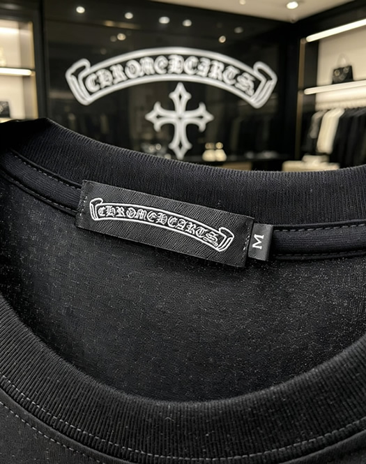 クロムハーツ マルチクロスパッチ コットン Tシャツ ブラック FS232 - 画像 (8)