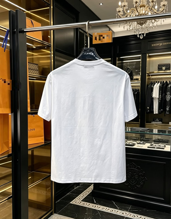 クロムハーツ マルチクロスパッチ コットン Tシャツ ホワイト FS233 - 画像 (2)