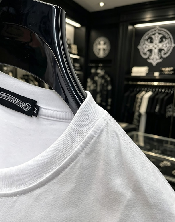 クロムハーツ マルチクロスパッチ コットン Tシャツ ホワイト FS233 - 画像 (5)