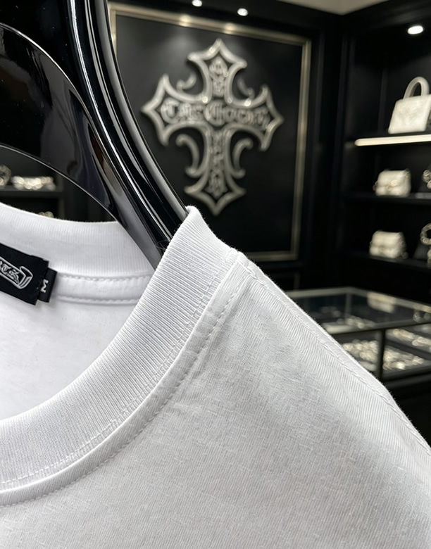 クロムハーツ マルチクロスパッチ コットン Tシャツ ホワイト FS233 - 画像 (8)