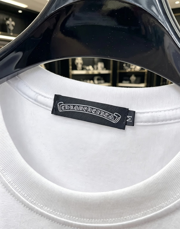 クロムハーツ マルチクロスパッチ コットン Tシャツ ホワイト FS233 - 画像 (9)