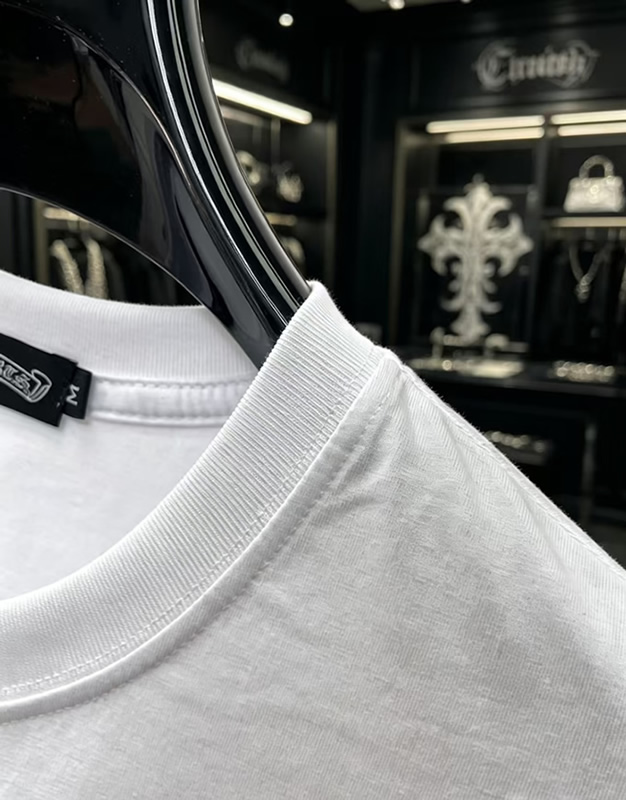 クロムハーツ トリプルクロスパッチ コットン Tシャツ ホワイト FS239 - 画像 (8)
