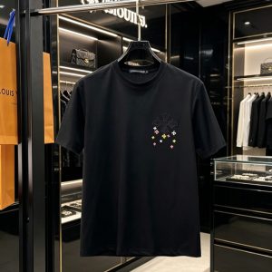 クロムハーツ マルチミニクロスパッチ コットン Tシャツ ブラック FS240