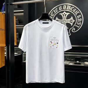クロムハーツ マルチミニクロスパッチ コットン Tシャツ ホワイト FS241