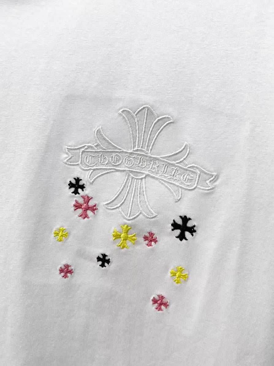 クロムハーツ マルチミニクロスパッチ コットン Tシャツ ホワイト FS241 - 画像 (6)