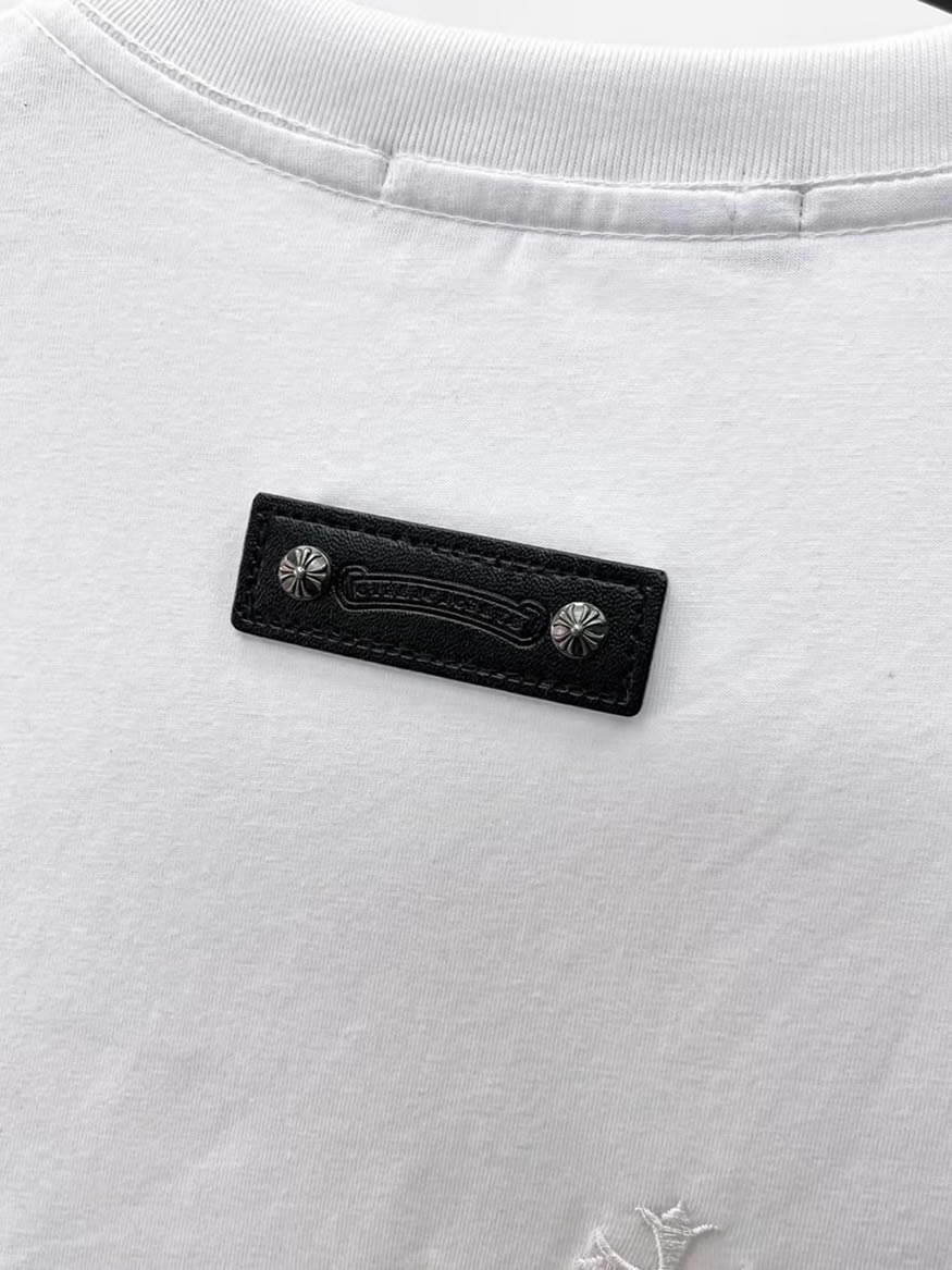 クロムハーツ マルチミニクロスパッチ コットン Tシャツ ホワイト FS241 - 画像 (8)