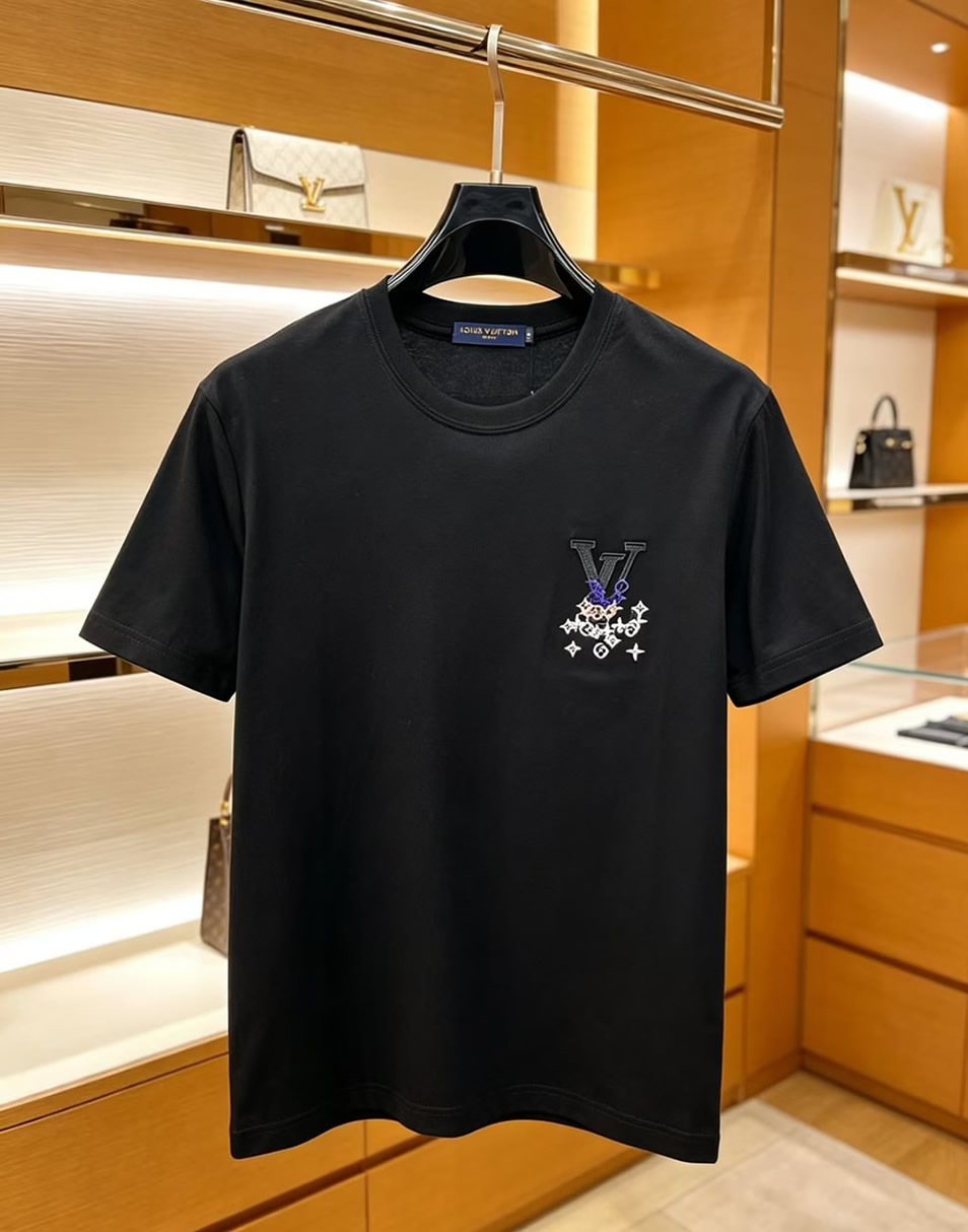 ルイ・ヴィトン モノグラムグラフィティ コットン Tシャツ ブラック FS245 - 画像 (2)