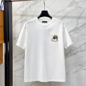 ルイ・ヴィトン × 村上隆 お花 コットン Tシャツ ホワイト FS258