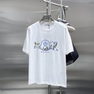 モンクレール パームツリー＆マウンテン ロゴ コットン Tシャツ ホワイト FS274