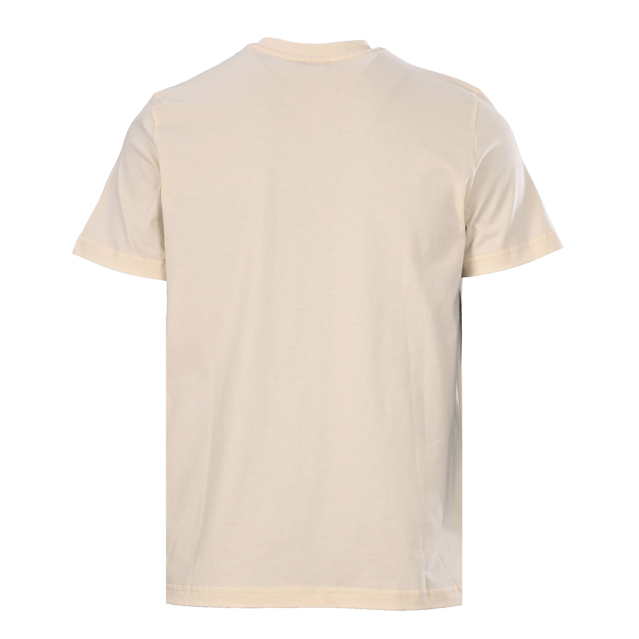 モンクレール ツインロゴプリント コットン Tシャツ ベージュ FS298 - 画像 (3)