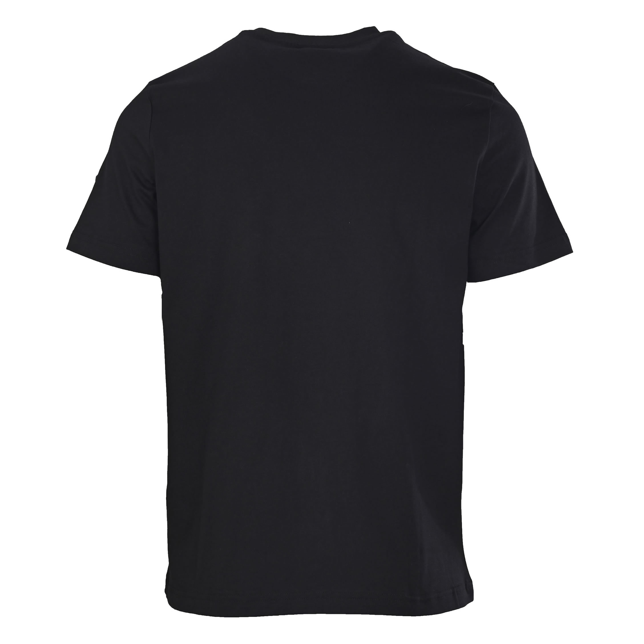 モンクレール ツインロゴプリント コットン Tシャツ ブラック FS299 - 画像 (3)