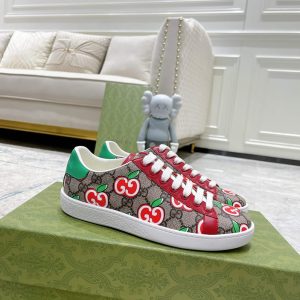 グッチ GGアップル プリント キャンバス スニーカー マルチカラー shoes303