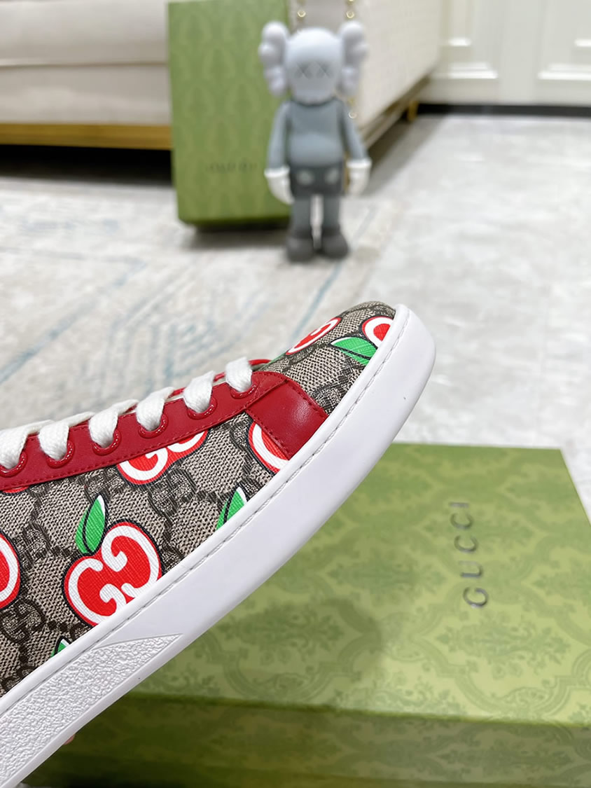 グッチ GGアップル プリント キャンバス スニーカー マルチカラー shoes303 - 画像 (9)