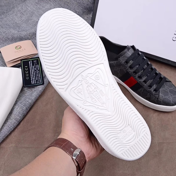 グッチ GGスプリーム ウェブストライプ スニーカー ブラック shoes305 - 画像 (9)
