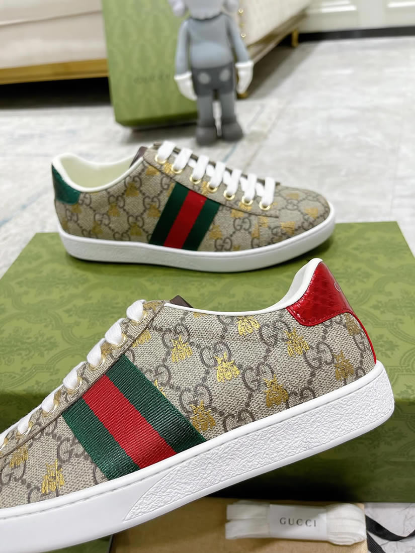 グッチ GGスプリーム ハチ プリント ウェブストライプ スニーカー マルチカラー shoes313 - 画像 (7)
