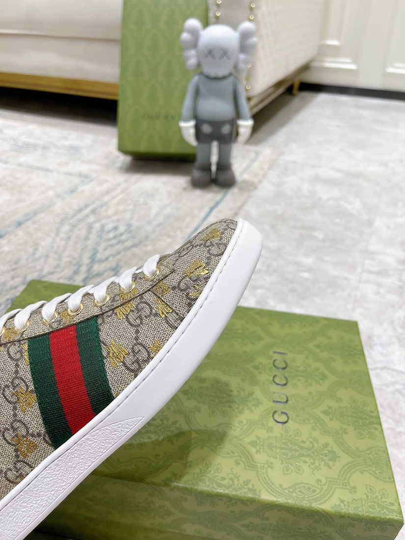 グッチ GGスプリーム ハチ プリント ウェブストライプ スニーカー マルチカラー shoes313 - 画像 (8)