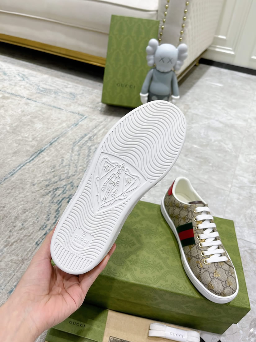 グッチ GGスプリーム ハチ プリント ウェブストライプ スニーカー マルチカラー shoes313 - 画像 (9)