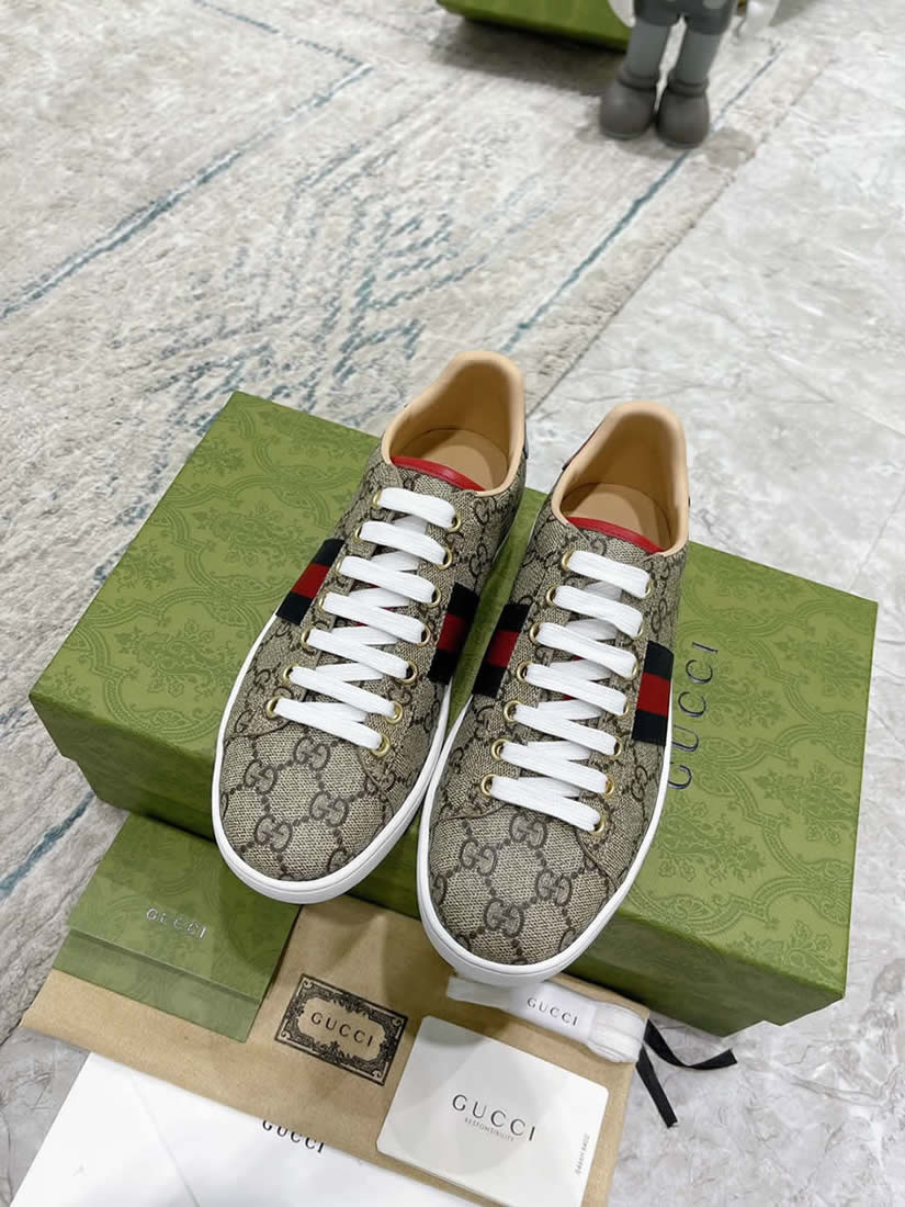 グッチ GGスプリーム ウェブストライプ スニーカー マルチカラー shoes314 - 画像 (2)