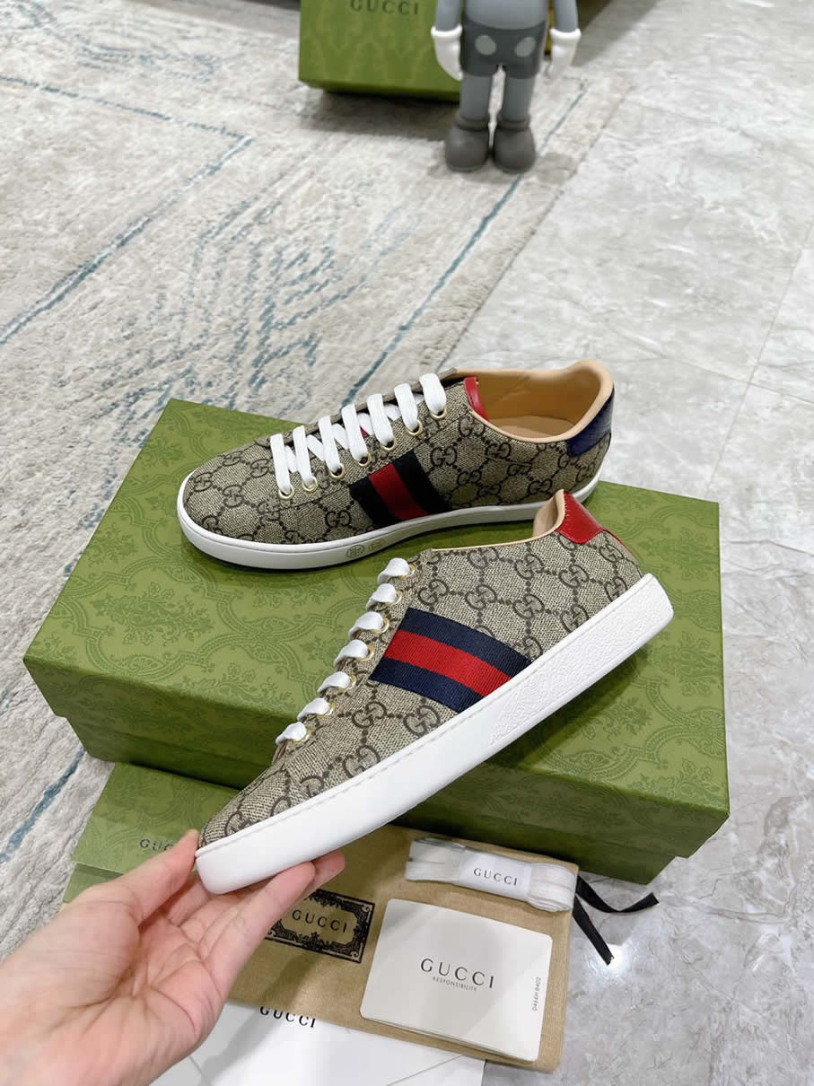 グッチ GGスプリーム ウェブストライプ スニーカー マルチカラー shoes314 - 画像 (6)