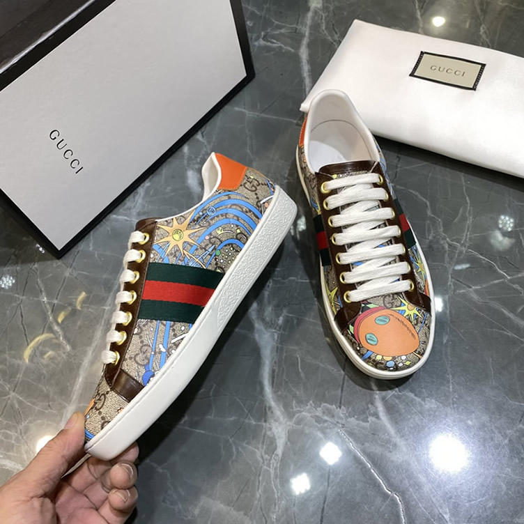 グッチ ディズニー ドナルドダック プリント スニーカー マルチカラー shoes315 - 画像 (5)