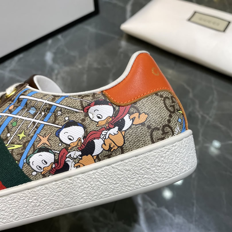 グッチ ディズニー ドナルドダック プリント スニーカー マルチカラー shoes315 - 画像 (9)
