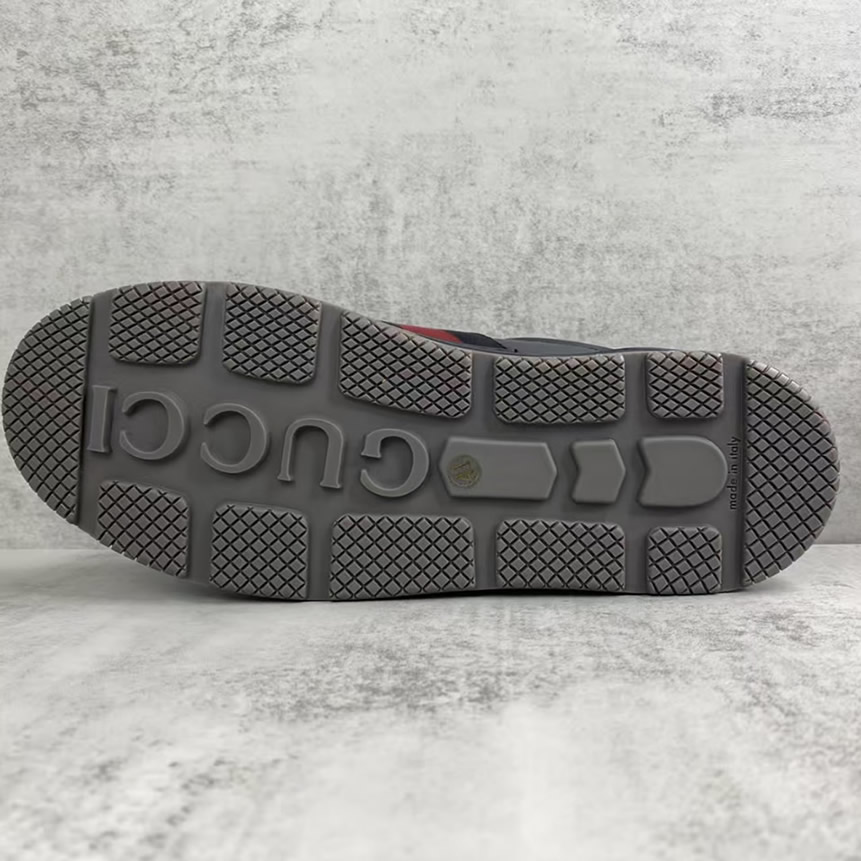 グッチ ウェブストライプ レザー スニーカー ブラック shoes318 - 画像 (9)