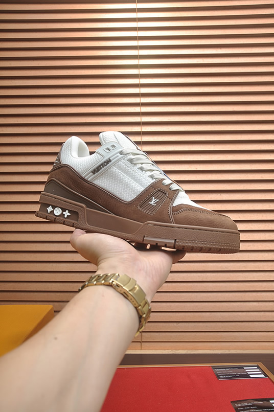 ルイヴィトン LVトレイナー スニーカー ブラウン shoes322