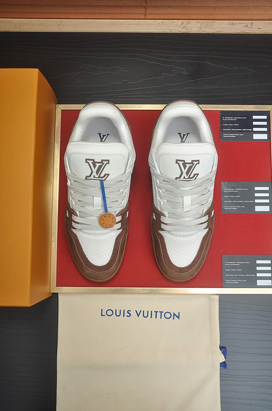 ルイヴィトン LVトレイナー スニーカー ブラウン shoes322 - 画像 (2)