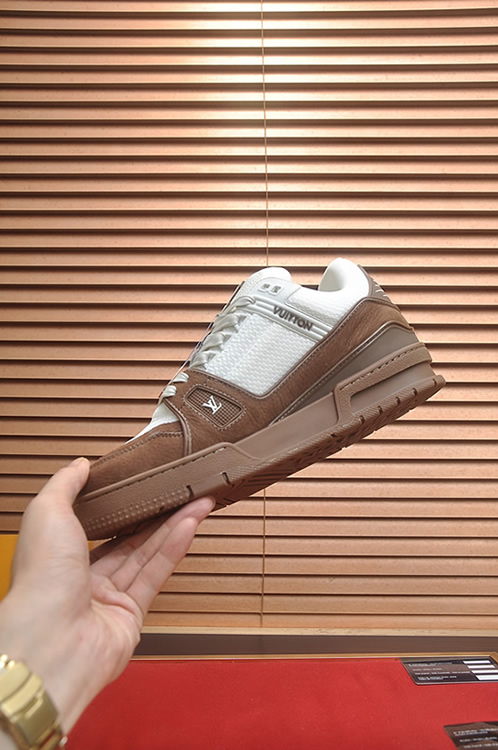 ルイヴィトン LVトレイナー スニーカー ブラウン shoes322 - 画像 (5)