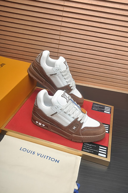 ルイヴィトン LVトレイナー スニーカー ブラウン shoes322 - 画像 (6)