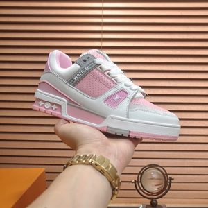 ルイヴィトン LVトレイナー スニーカー ピンク shoes323