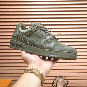 ルイヴィトン LVトレイナー モノグラム プレーン スニーカー グリーン shoes321