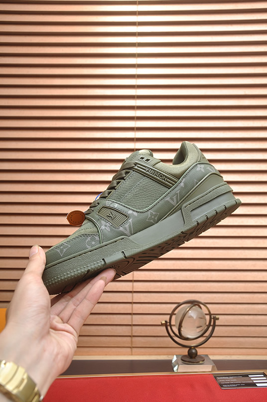 ルイヴィトン LVトレイナー モノグラム プレーン スニーカー グリーン shoes321 - 画像 (5)