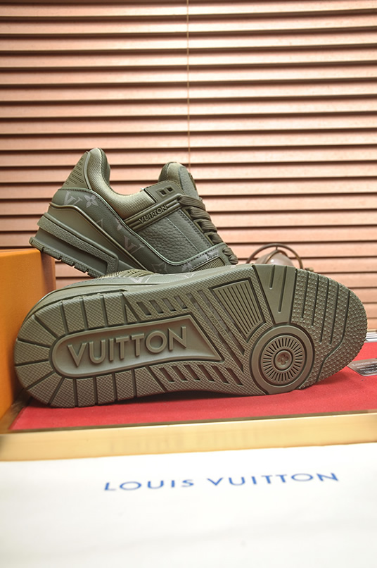 ルイヴィトン LVトレイナー モノグラム プレーン スニーカー グリーン shoes321 - 画像 (7)