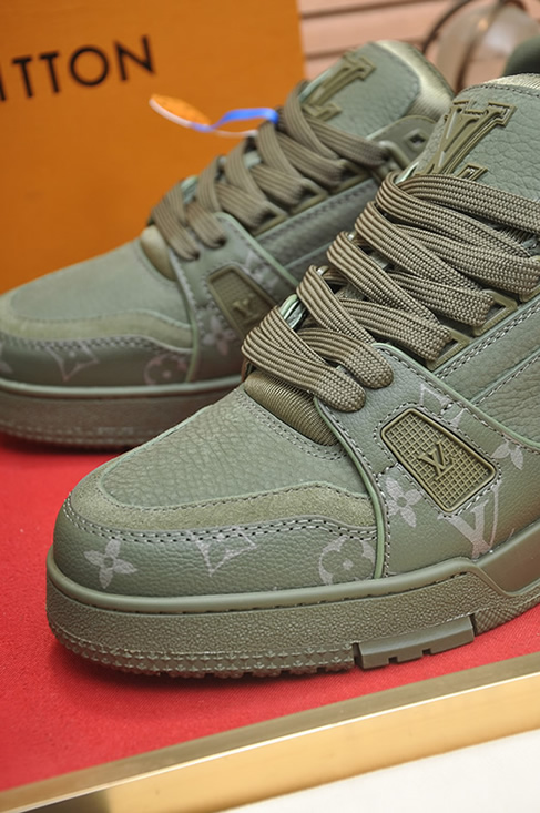 ルイヴィトン LVトレイナー モノグラム プレーン スニーカー グリーン shoes321 - 画像 (8)