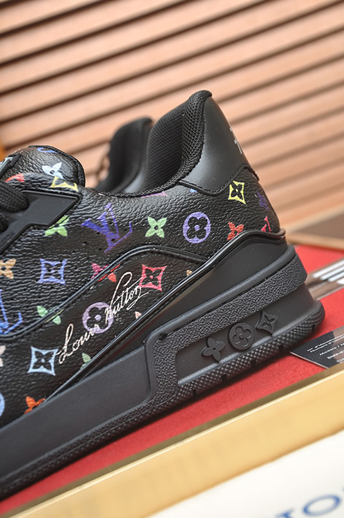 ルイヴィトン LVトレイナー モノグラム マルチカラー スニーカー ブラック shoes323 - 画像 (9)