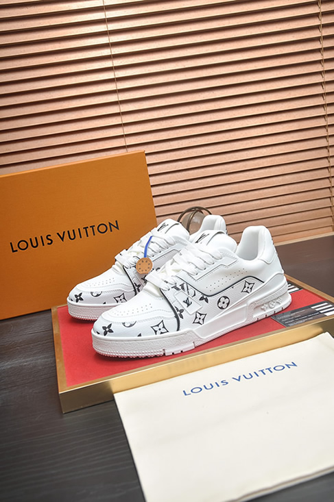 ルイヴィトン LVトレイナー モノグラム プレーン スニーカー ホワイト shoes324 - 画像 (4)
